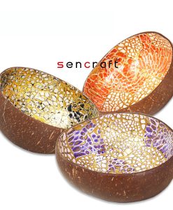 mini coco lacquer bowl; handmade eggshell