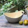 coiled bamboo bowl