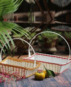plastic string woven basket